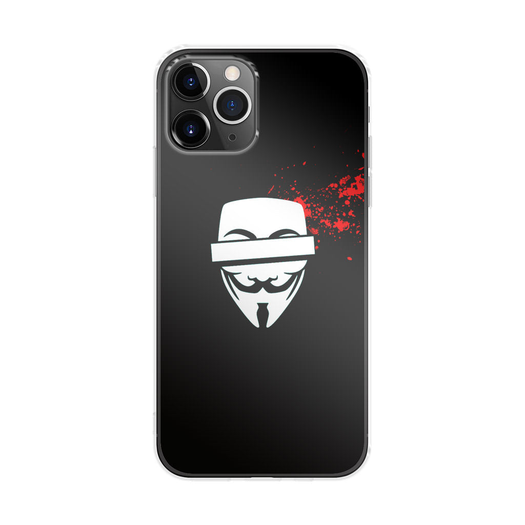 Anonymous Blood Splashes iPhone 11 Pro Case