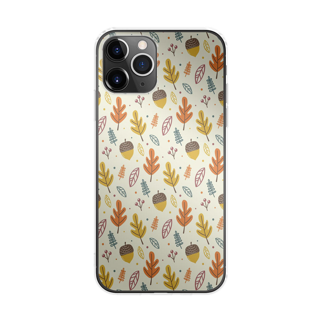 Autumn Things Pattern iPhone 11 Pro Case