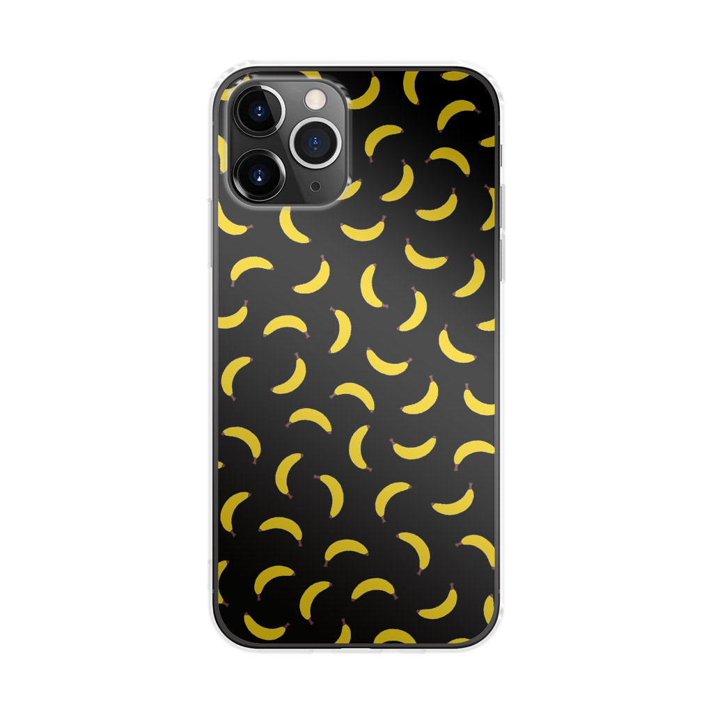 Bananas Fruit Pattern Black iPhone 11 Pro Case