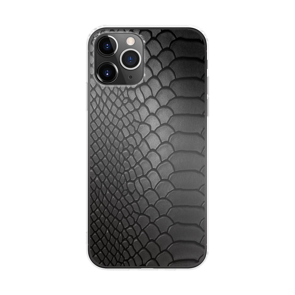 Black Snake Skin Texture iPhone 11 Pro Case