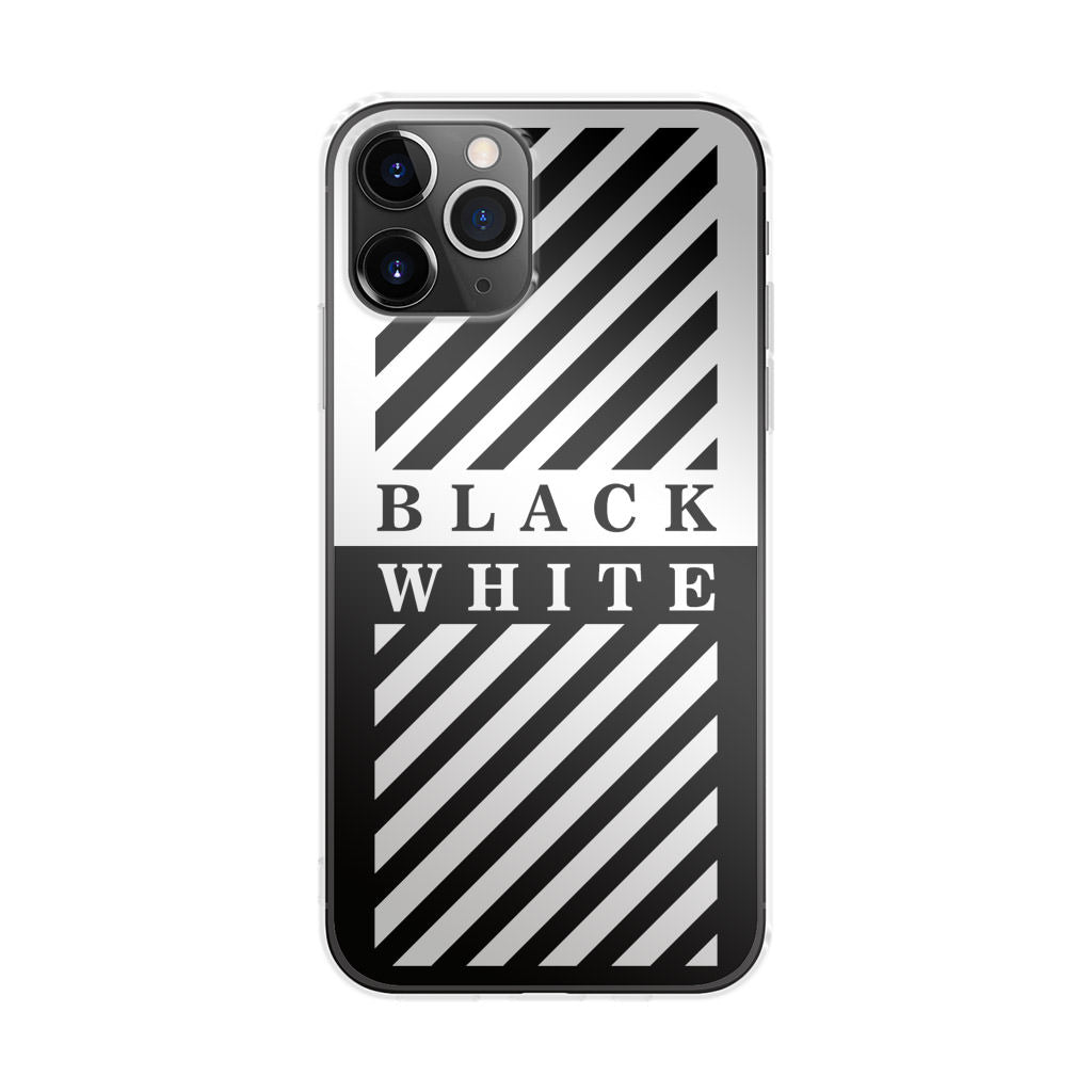 Black White Stripes iPhone 11 Pro Case