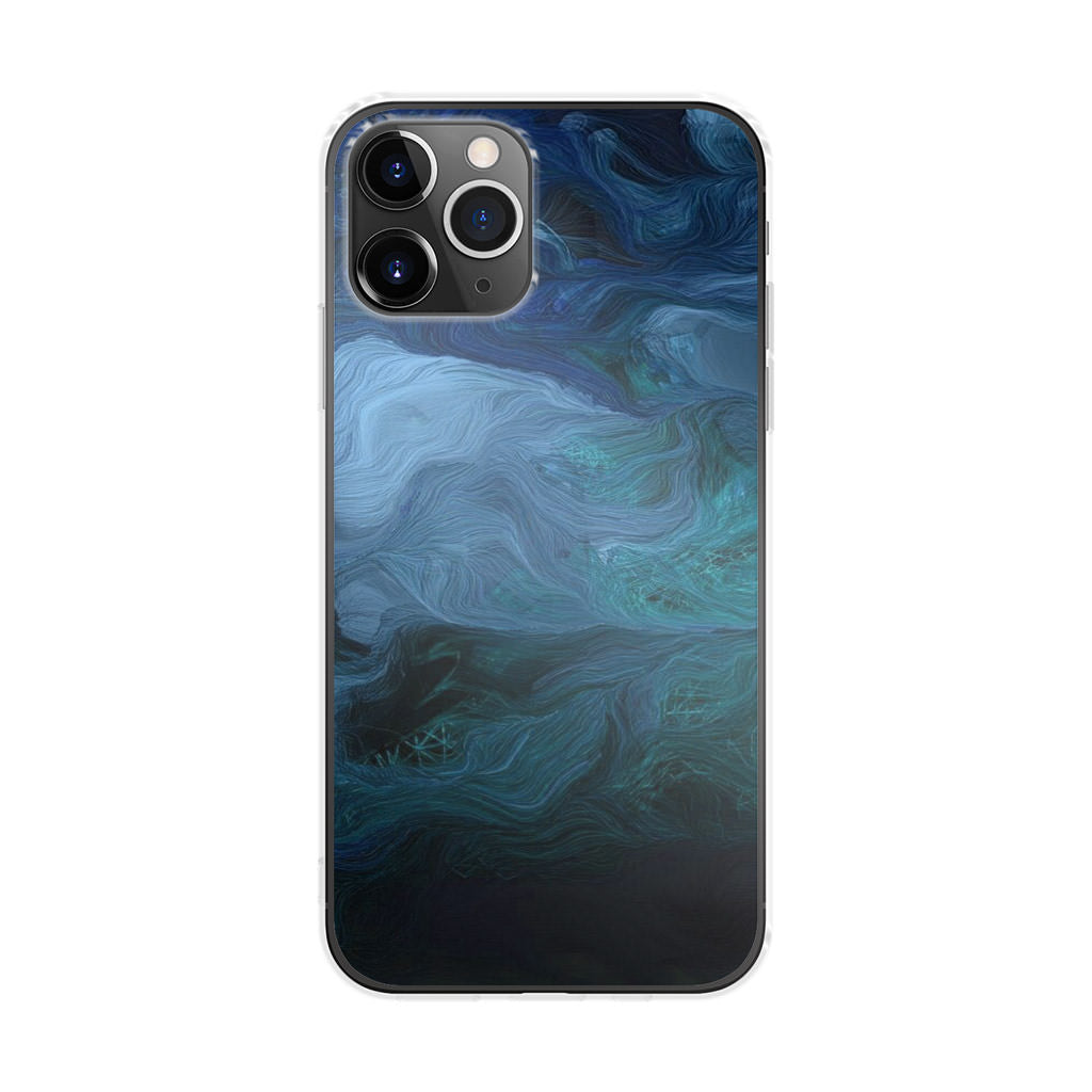 Blue Abstract Art iPhone 11 Pro Case