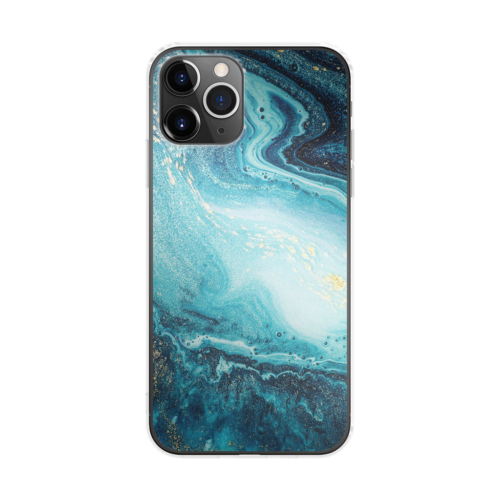 Blue Water Glitter iPhone 11 Pro Case