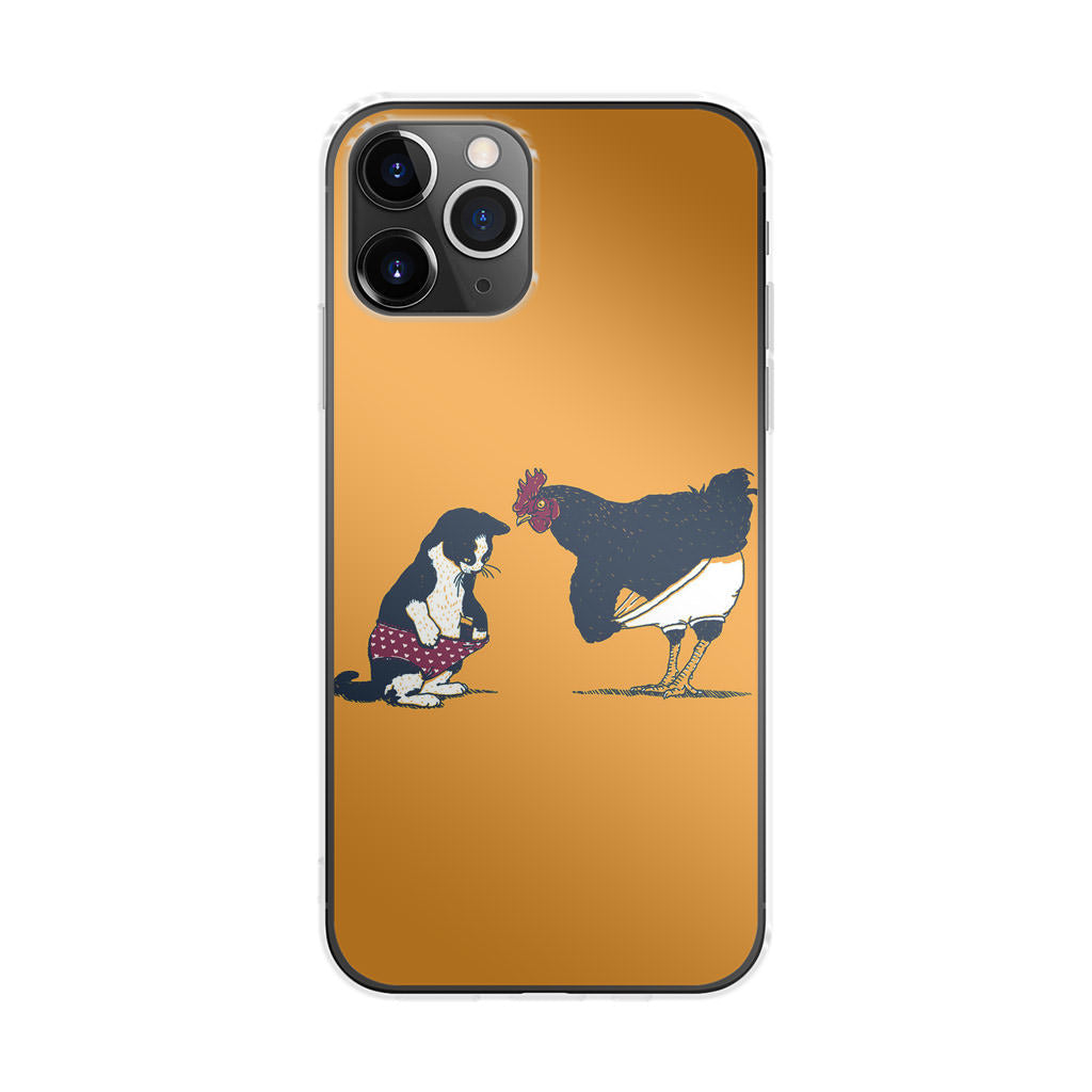 Cat Chicken Yellow Underwear Cute iPhone 11 Pro Case