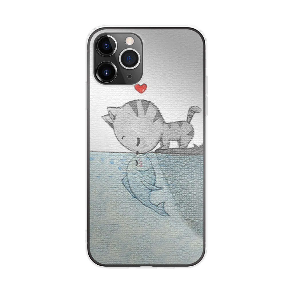 Cat Fish Kisses iPhone 11 Pro Case