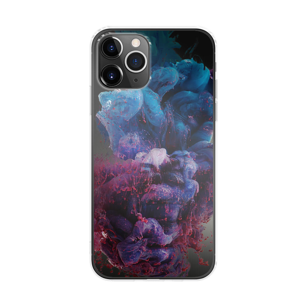 Colorful Dust Art on Black iPhone 11 Pro Max Case