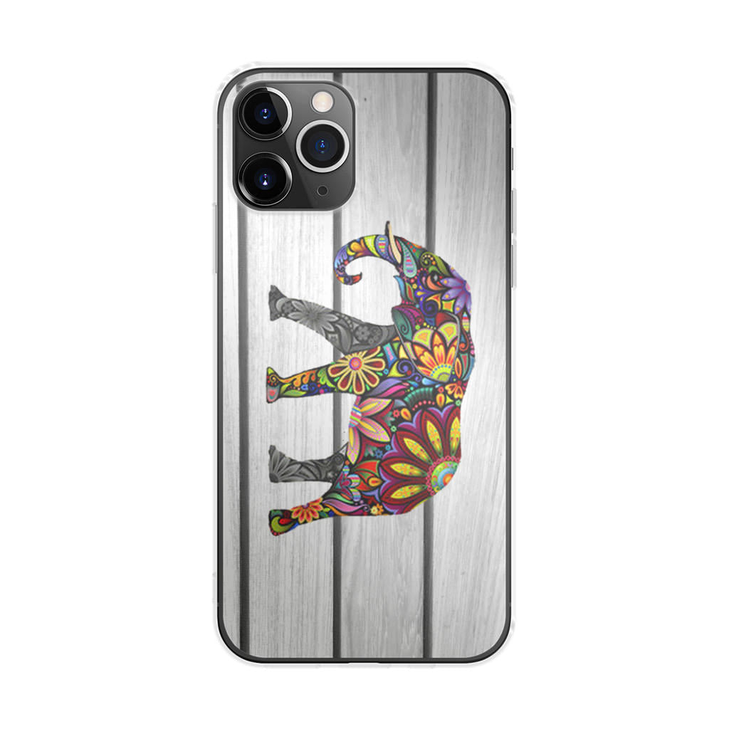 Colorful Elephant Flower iPhone 11 Pro Case