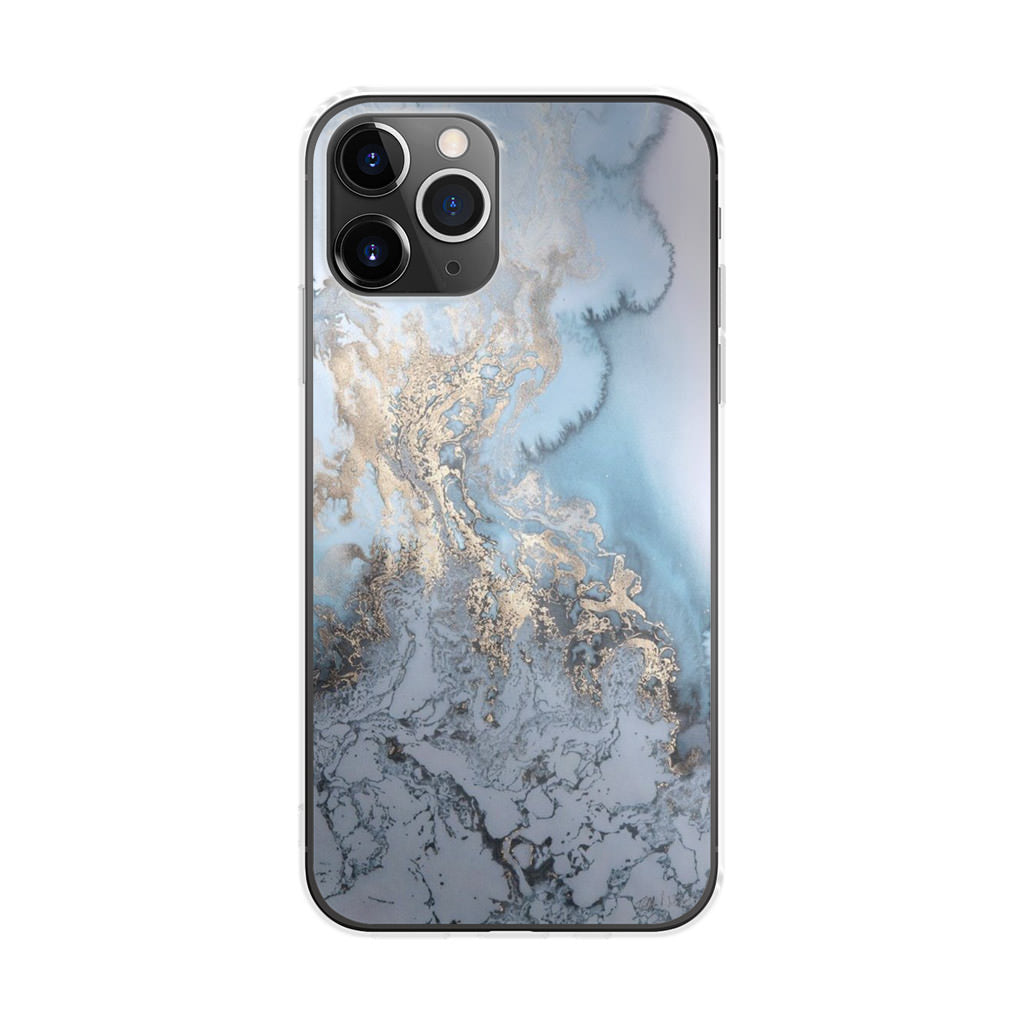 Golden Azure Marble iPhone 11 Pro Case