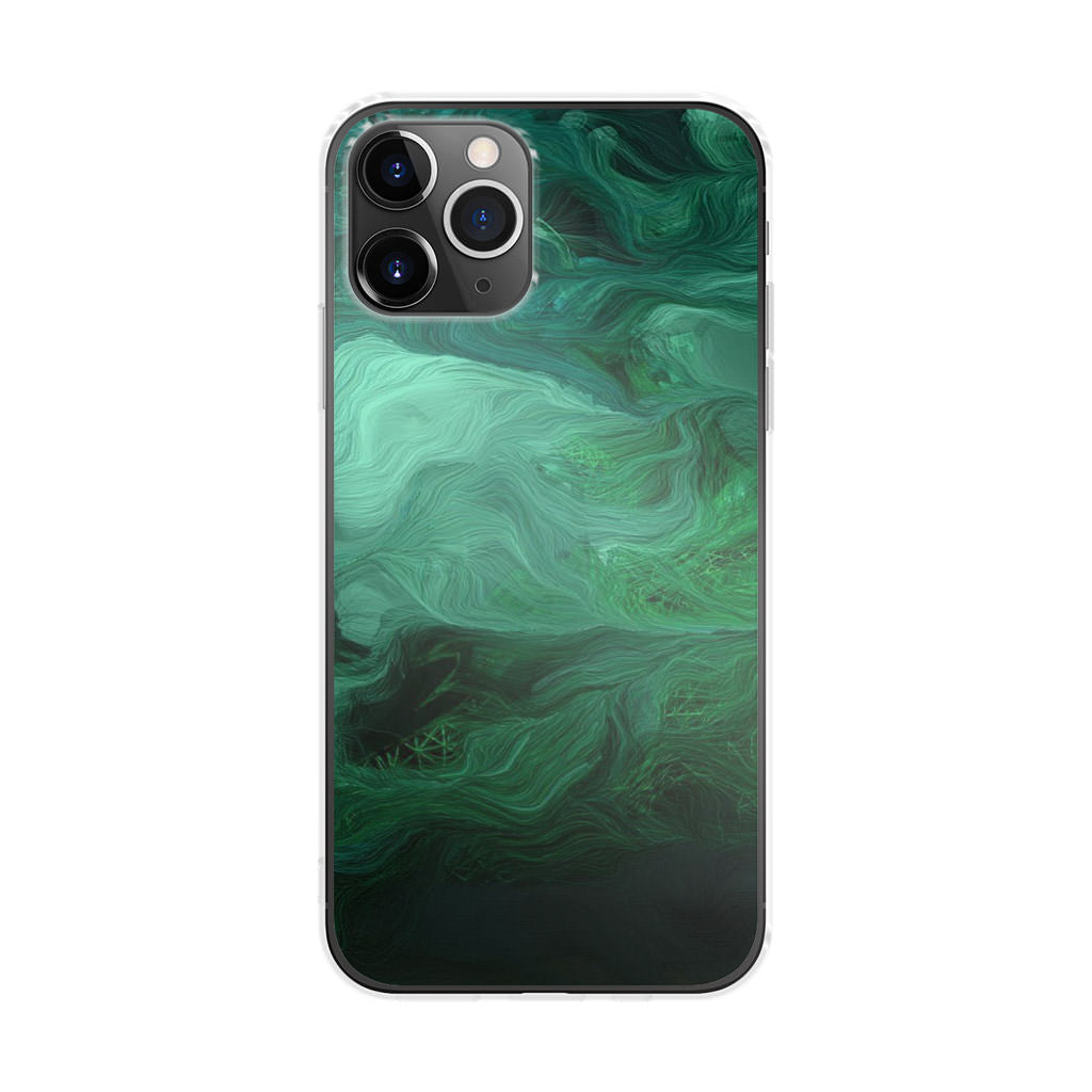 Green Abstract Art iPhone 11 Pro Case