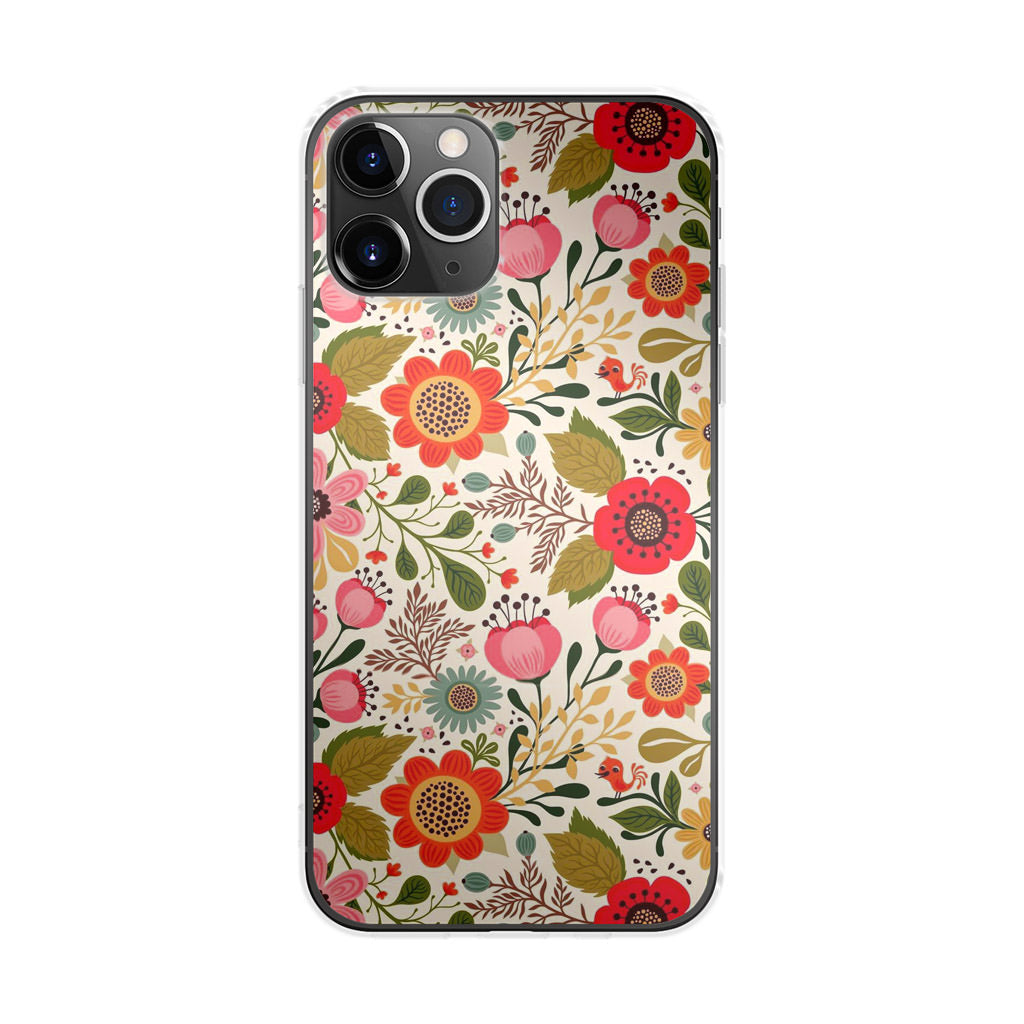 Hello Spring Pattern iPhone 11 Pro Case