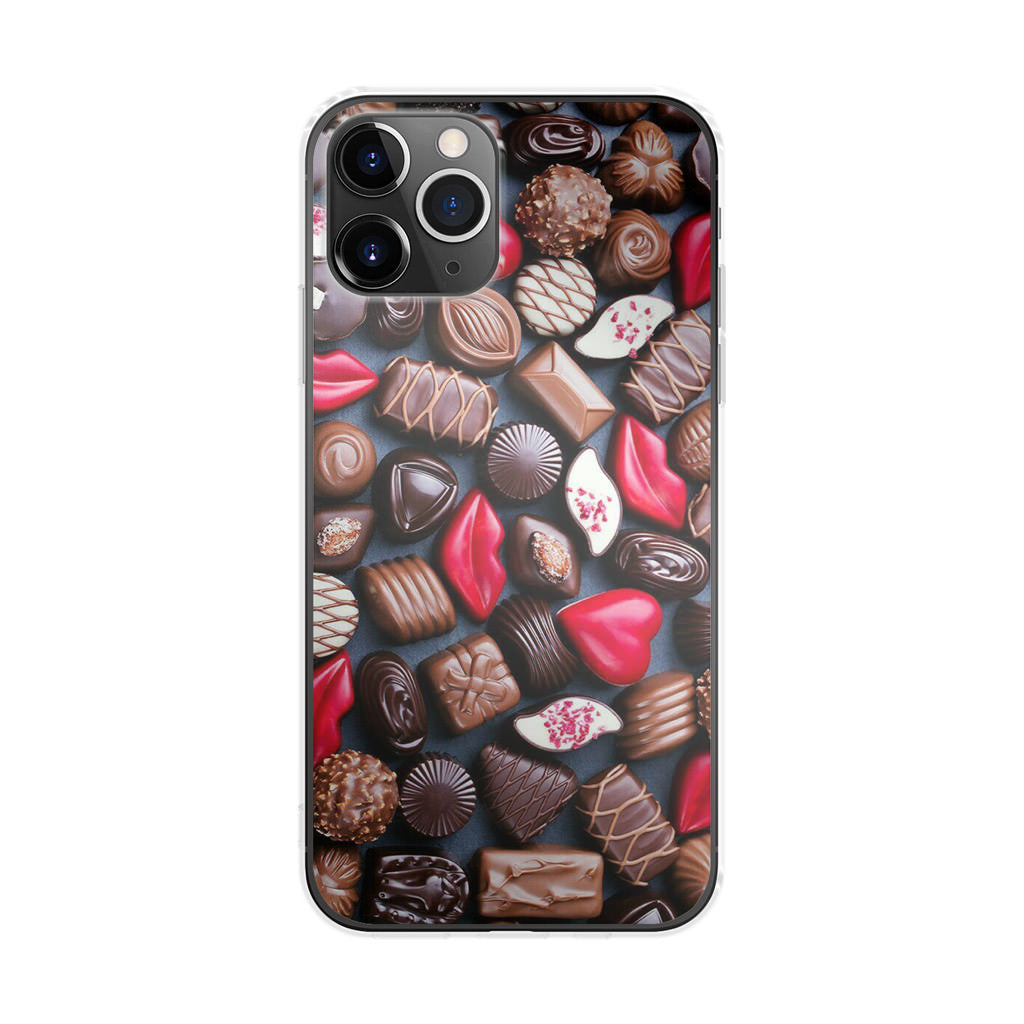 I Love Choco Pattern iPhone 11 Pro Case