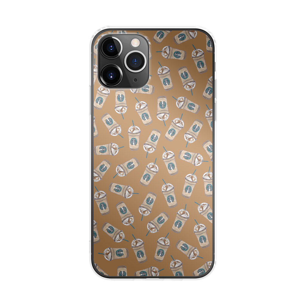 Iced Cappuccinos Lover Pattern iPhone 11 Pro Max Case