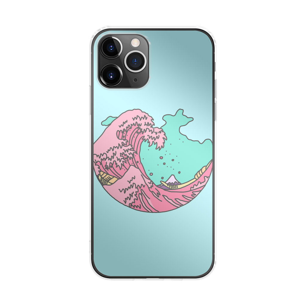 Japanese Pastel Wave iPhone 11 Pro Case