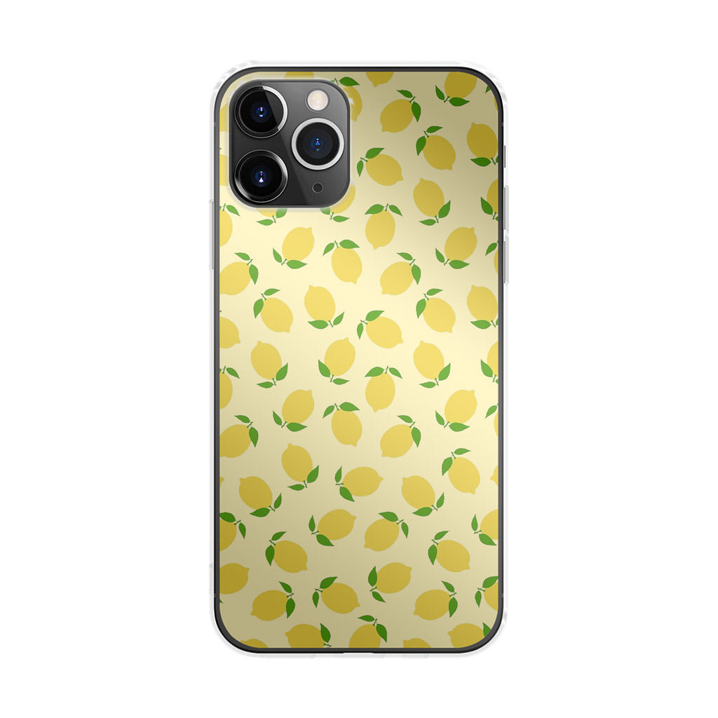 Lemons Fruit Pattern iPhone 11 Pro Case