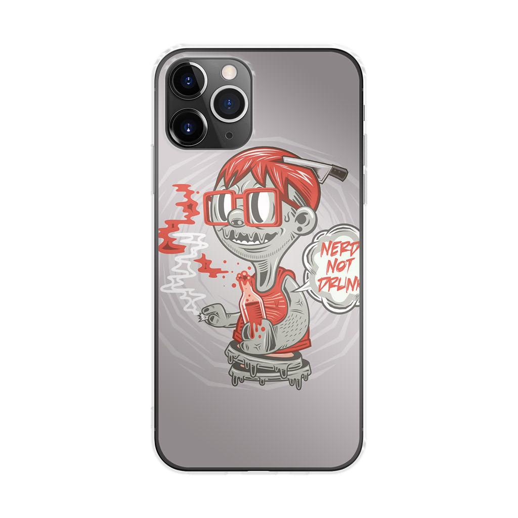 Nerd Not Drunk Zombie iPhone 11 Pro Case