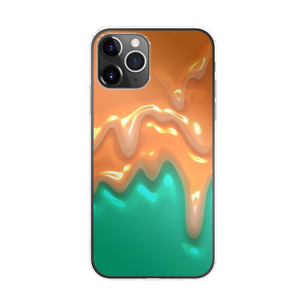 Orange Paint Dripping iPhone 11 Pro Case