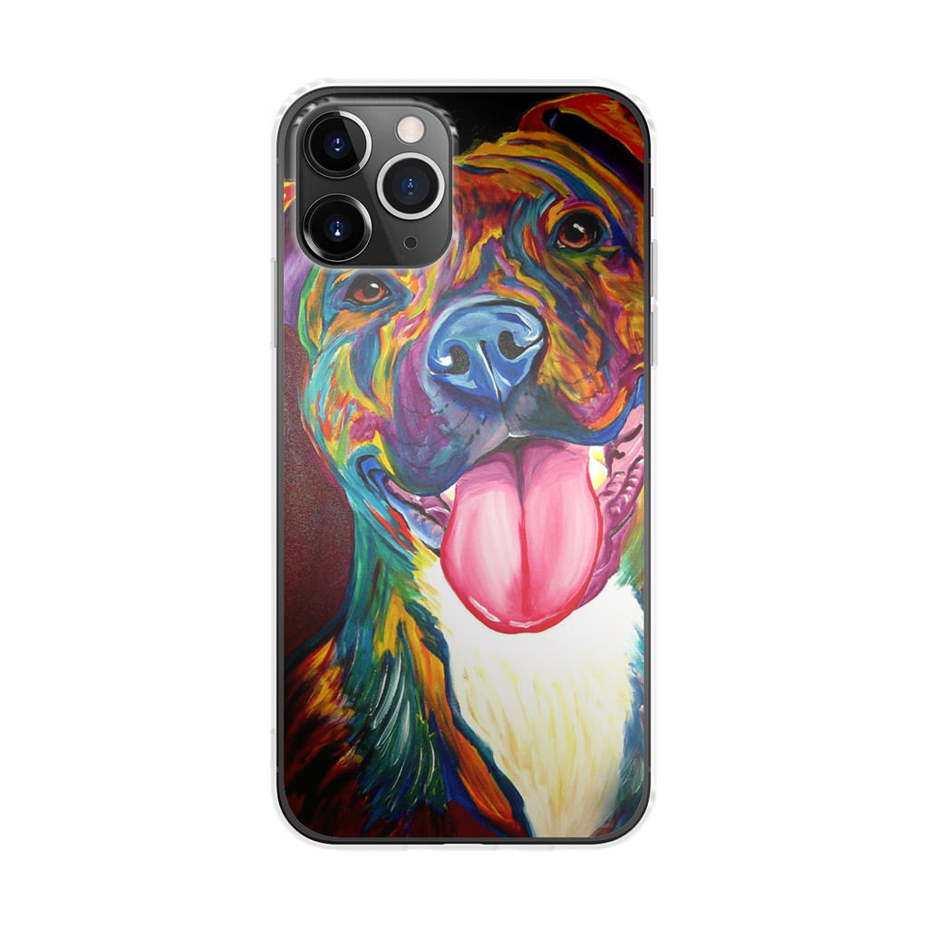 Pitbull Painting Art iPhone 11 Pro Case