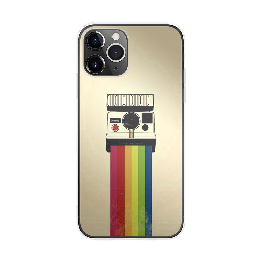Polaroid Camera Colorful Rainbow iPhone 11 Pro Case