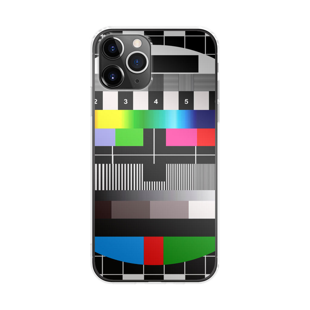 Scheme Pause TV Colorful Mesh iPhone 11 Pro Case