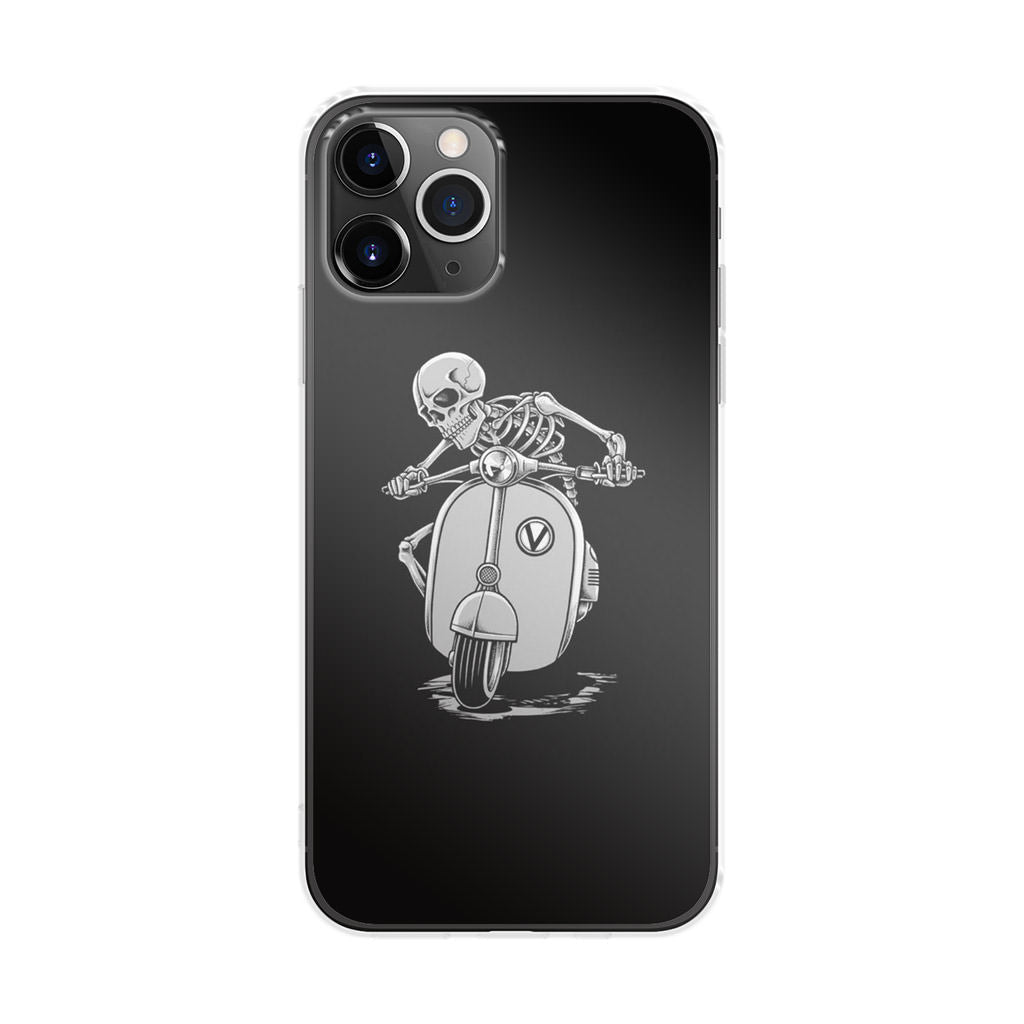 Skeleton Rides Scooter iPhone 11 Pro Max Case