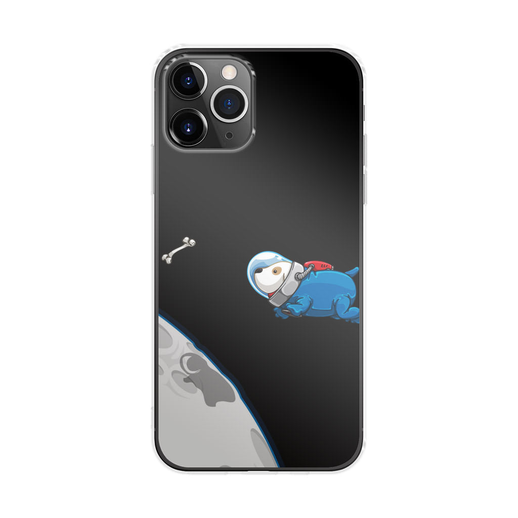 Space Dog Chasing A Bone iPhone 11 Pro Case