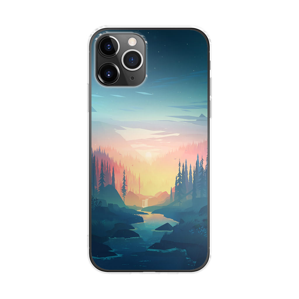 Sunset at The River iPhone 11 Pro Case