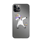Unicorn Dabbing Grey iPhone 11 Pro Case