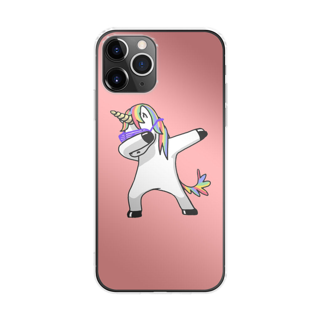 Unicorn Dabbing Pink iPhone 11 Pro Case