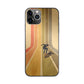 Vintage Skateboard On Colorful Stipe Runway iPhone 11 Pro Max Case