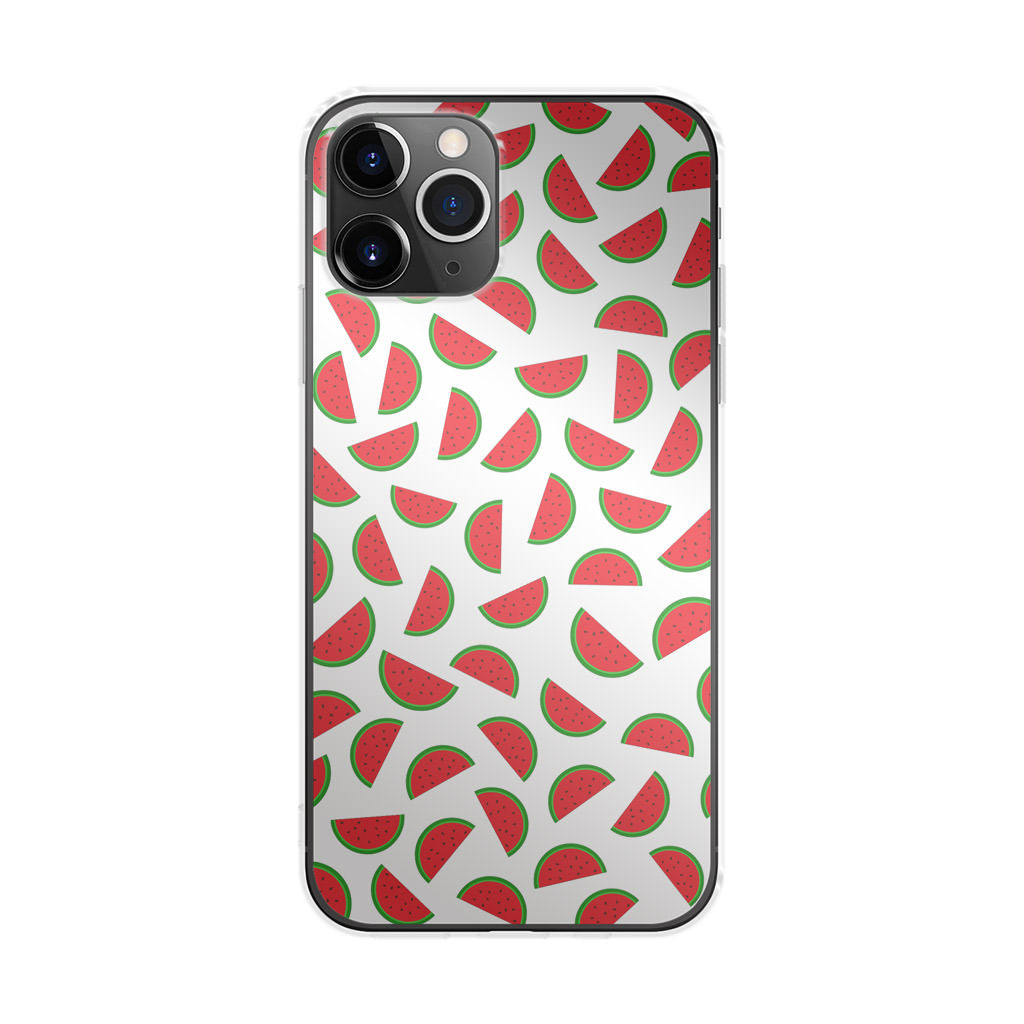 Watermelon Fruit Pattern White iPhone 11 Pro Case