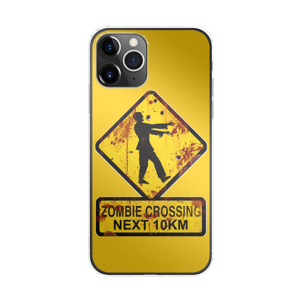 Zombie Crossing Sign iPhone 11 Pro Case