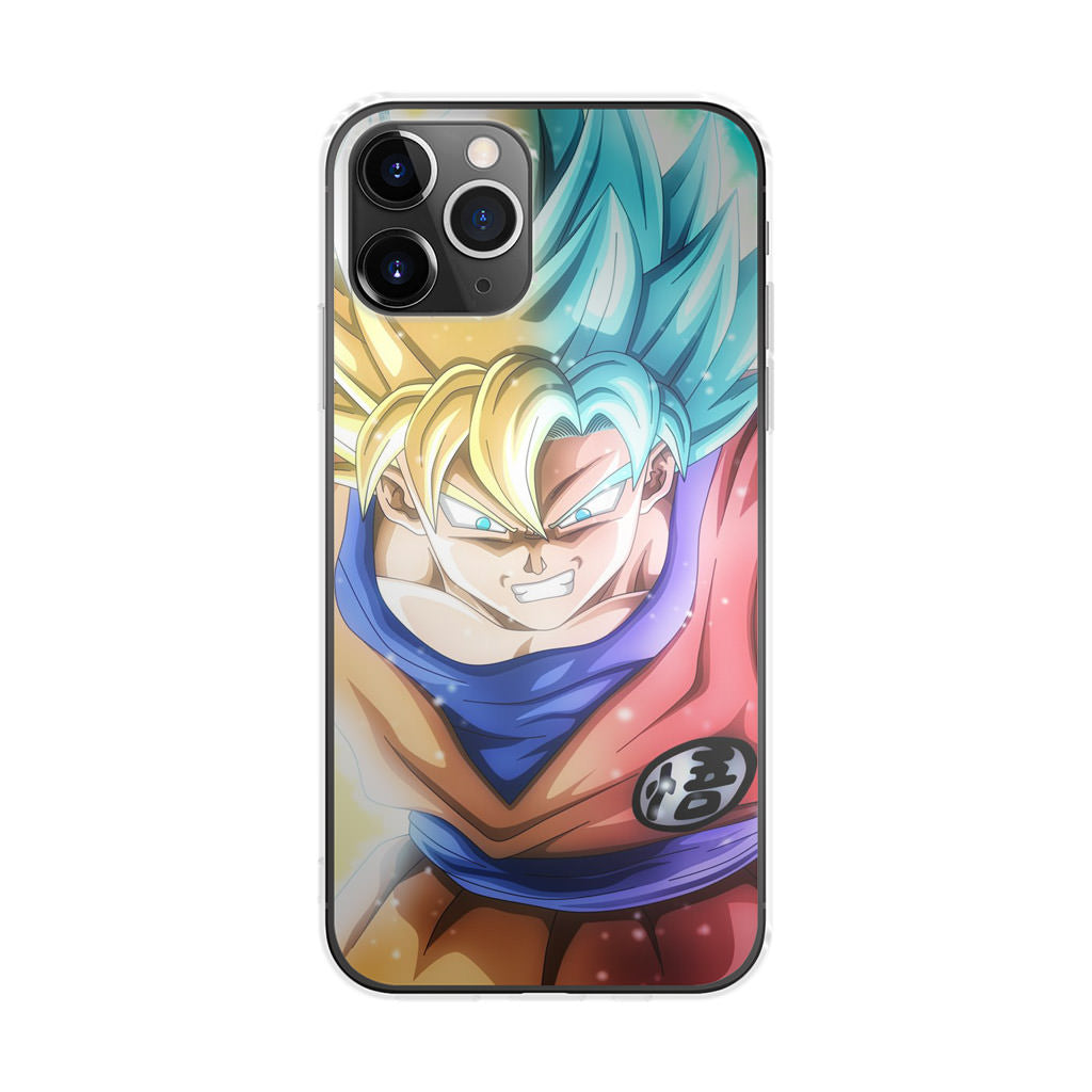 Goku SSJ 1 to SSJ Blue iPhone 11 Pro Case