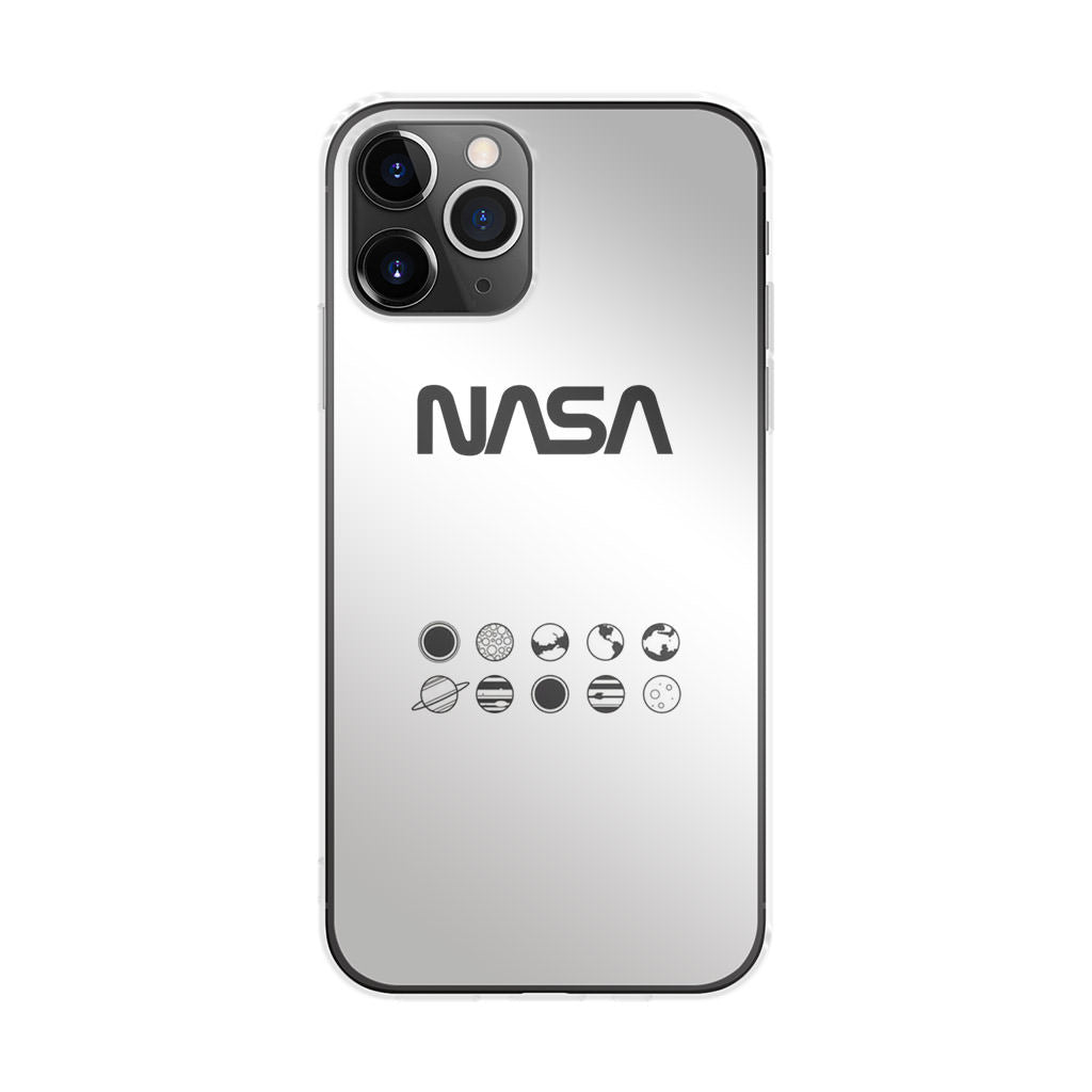 NASA Minimalist White iPhone 11 Pro Case