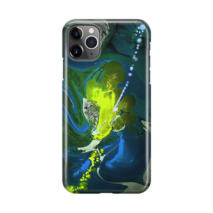 Abstract Green Blue Art iPhone 11 Pro Case