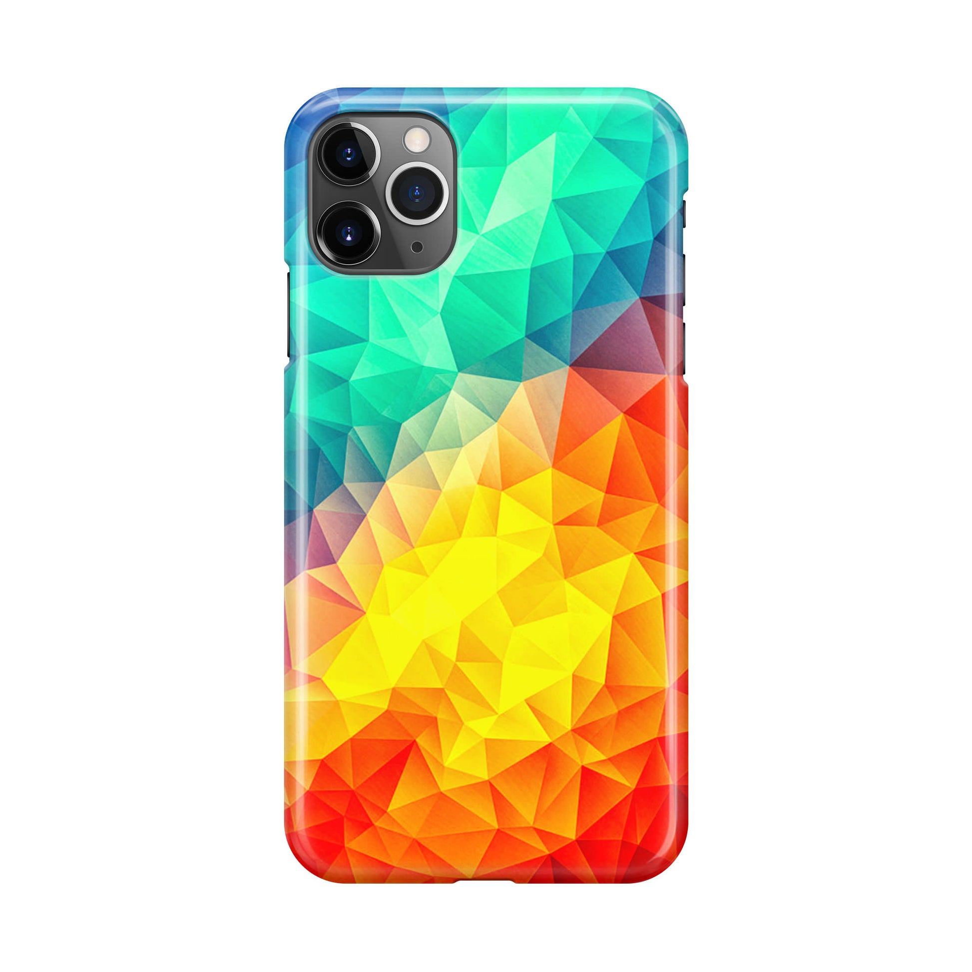 Abstract Multicolor Cubism Painting iPhone 11 Pro Case