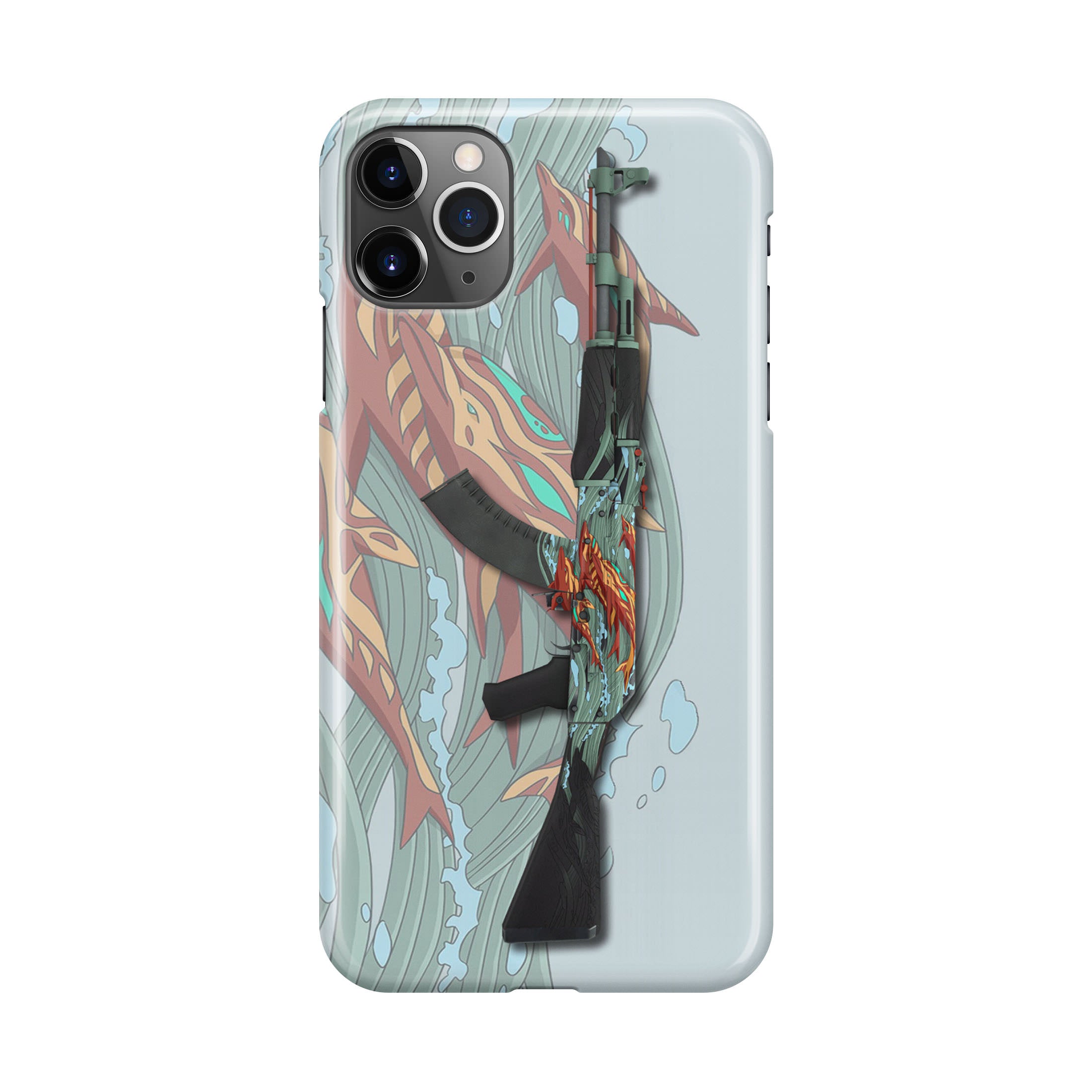 AK 47 Aquamarine Revenge iPhone 11 Pro Case Customilo