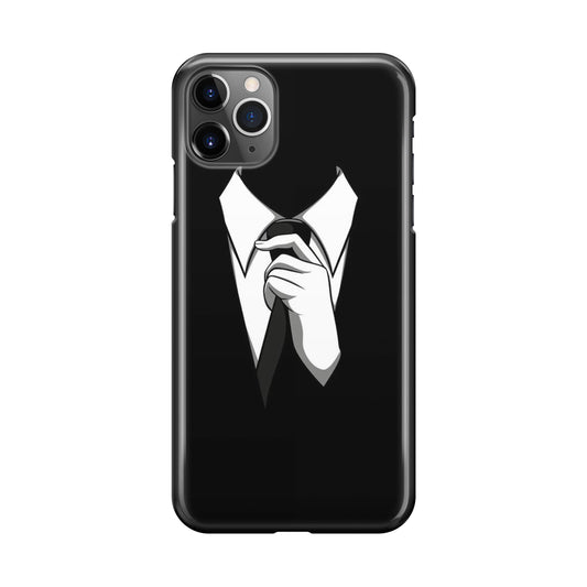 Anonymous Black White Tie iPhone 11 Pro Case