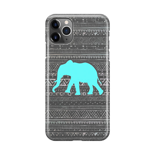 Aztec Elephant Turquoise iPhone 11 Pro Case