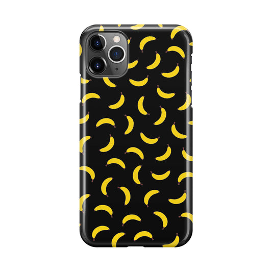 Bananas Fruit Pattern Black iPhone 11 Pro Case