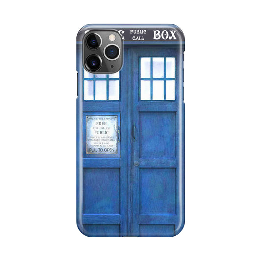 Blue Police Call Box iPhone 11 Pro Case