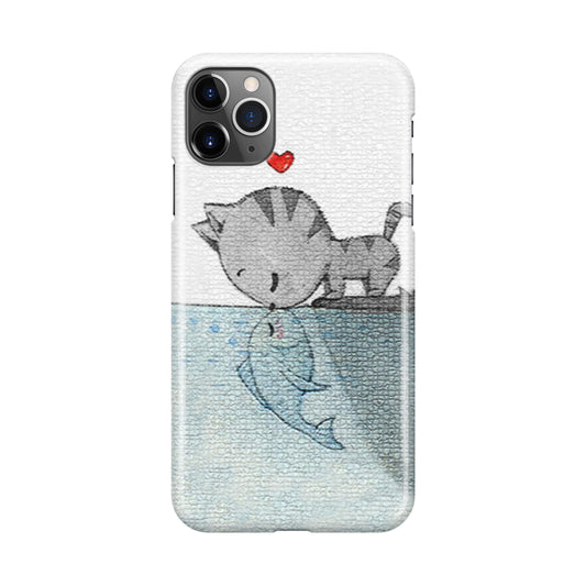 Cat Fish Kisses iPhone 11 Pro Max Case