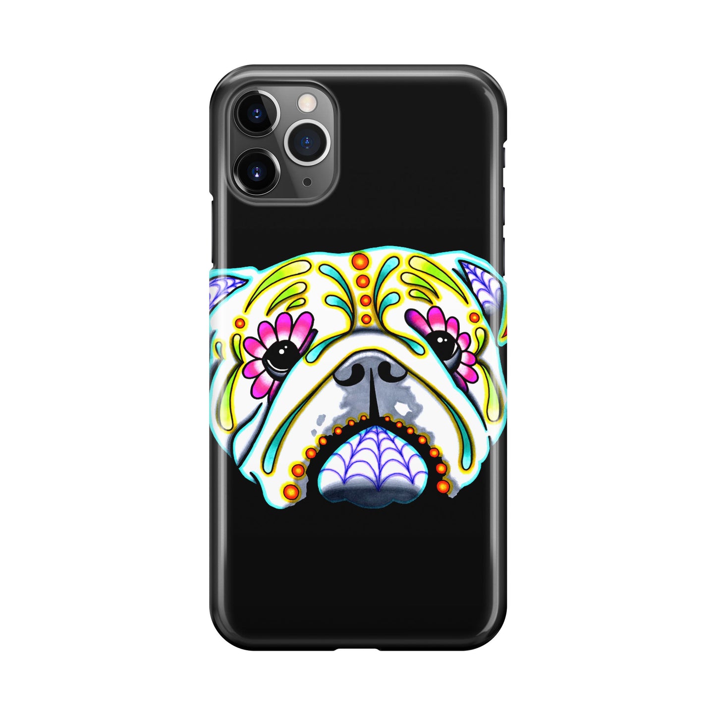 Colorful Bulldog Art iPhone 11 Pro Case