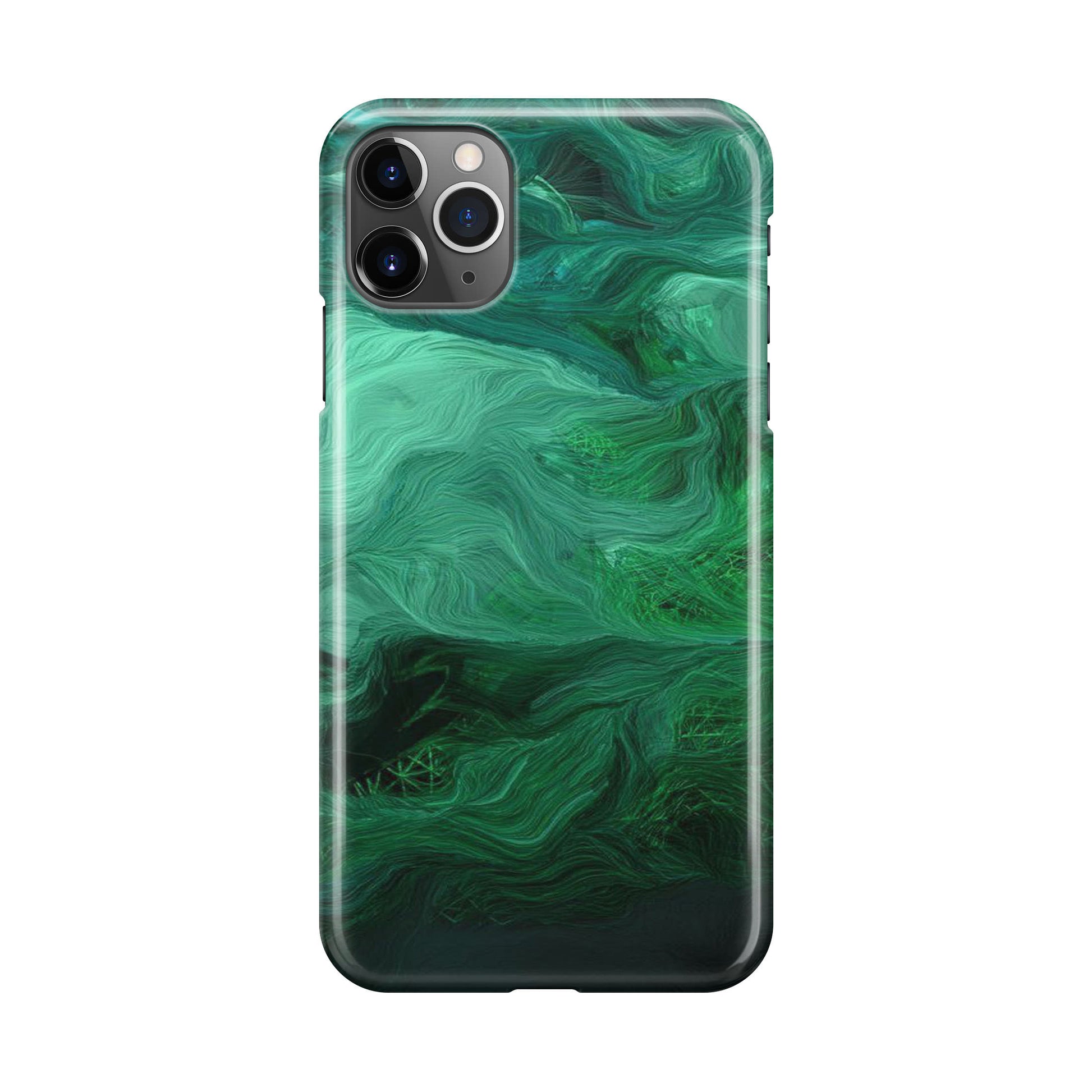 Green Abstract Art iPhone 11 Pro Case