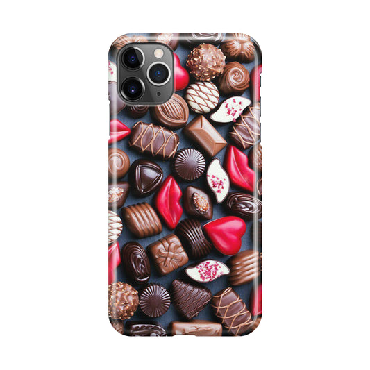 I Love Choco Pattern iPhone 11 Pro Case