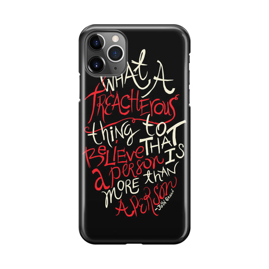 John Green Quotes More Than A Person iPhone 11 Pro Case