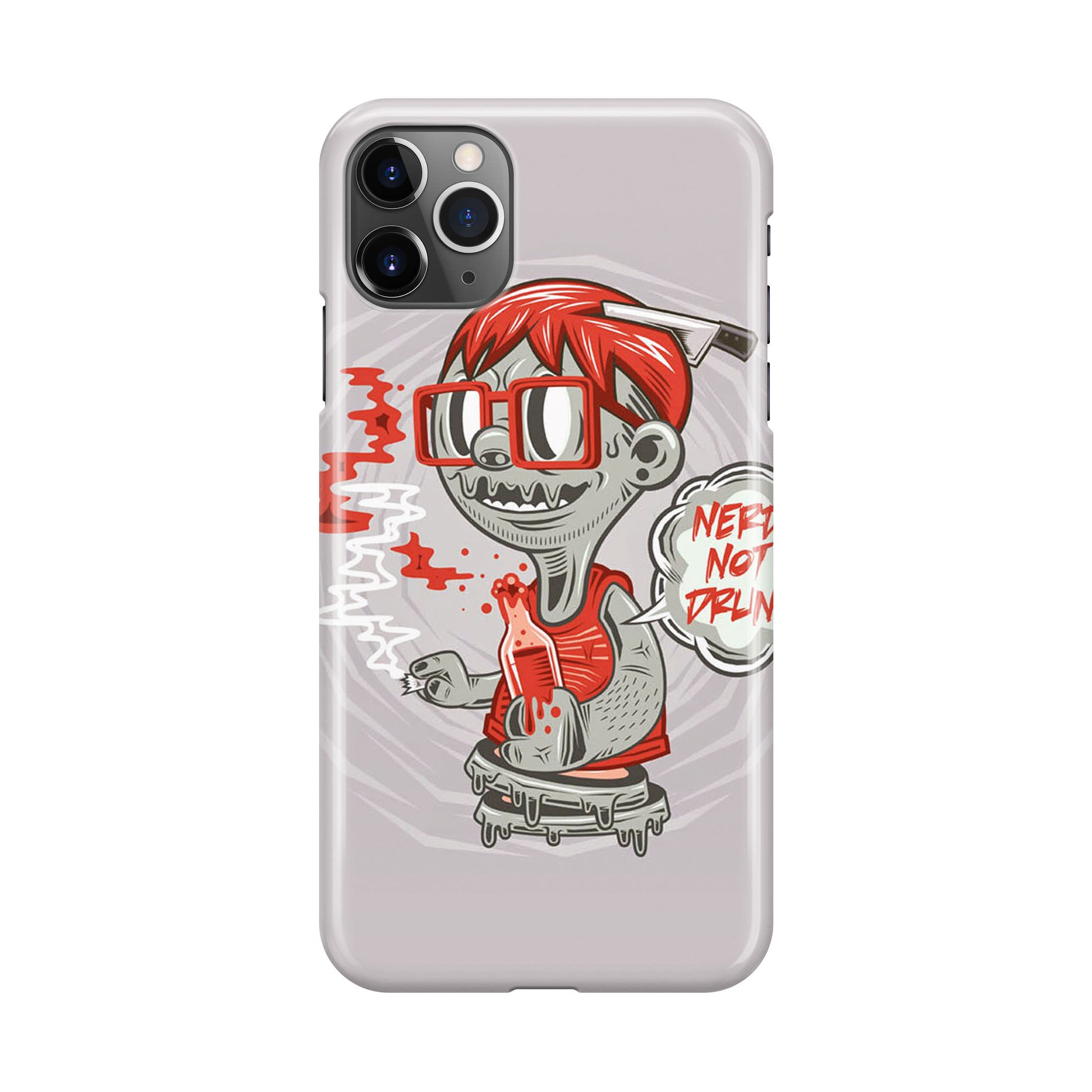 Nerd Not Drunk Zombie iPhone 11 Pro Case