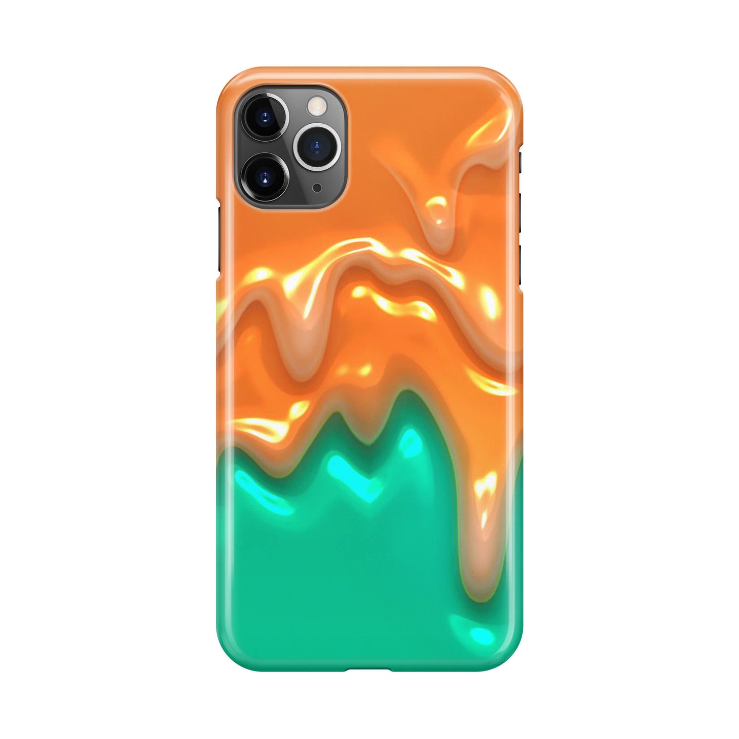 Orange Paint Dripping iPhone 11 Pro Case