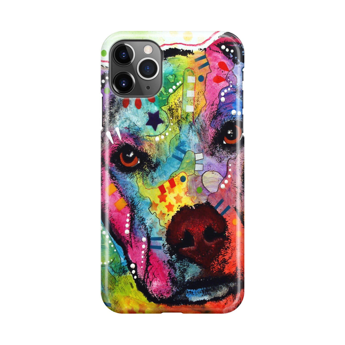 Pitbull Love Painting iPhone 11 Pro Case