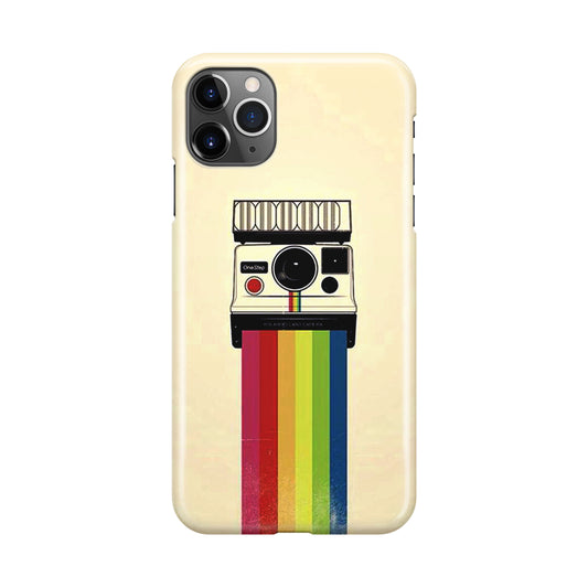 Polaroid Camera Colorful Rainbow iPhone 11 Pro Case