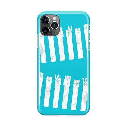 Rock–paper–scissors Zebra Crossing iPhone 11 Pro Case